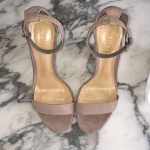 Schutz Enita Heeled Sandals In Neutral Beige